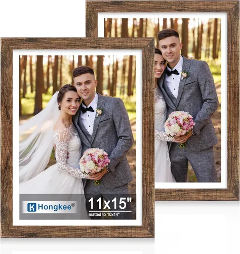 Miniatura 118 de Hongkee - Juego de 2 marcos de fotos, HK042515-MD5.5X8.5-BK(2PK)