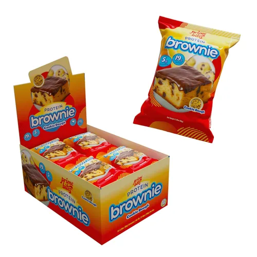 Miniatura 12 de Prime Bites Brownie Proteico de Alpha Prime Supplements Alto en Proteína, Golosina Baja en Azúcar Fortificada con Colágeno Delicioso Bocadillo