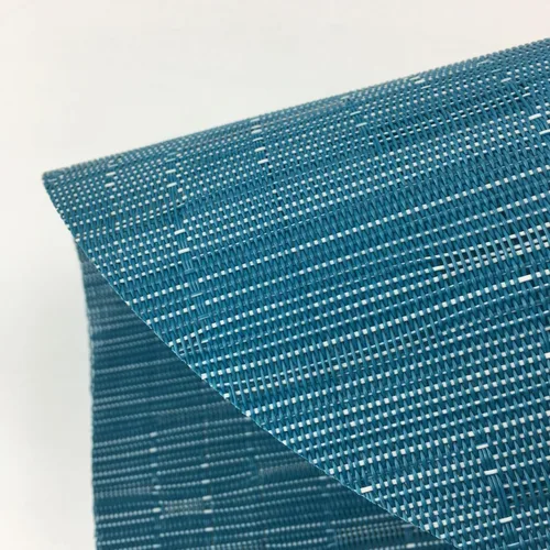 Miniatura 4 de Juego de 4 manteles individuales de vinilo tejido ovalado de bambú de imitación rojo A, resistentes al calor, lavables para mesa de cocina