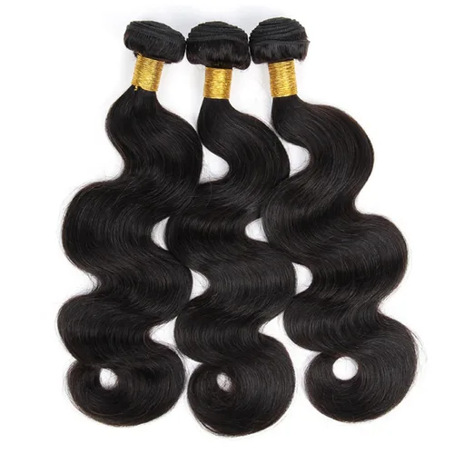 Miniatura 3 de Extensiones de cabello humano ondulado brasileño de 20, 20, 20, 20 pulgadas, 3 paquetes de extensiones de cabello humano virgen sin procesar