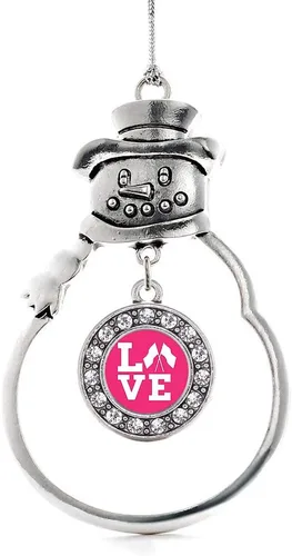 Miniatura 150 de Inspired Silver - Roller Queen - Adorno de Navidad plateado - Adorno circular para árbol de Navidad con circonita cúbica - Decoración colgante