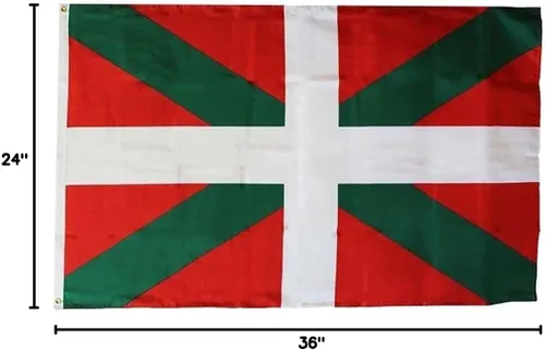 Miniatura 2 de Bandera de País Vasco 2x3 2'x3' Poliéster Bandera Casa Ojales