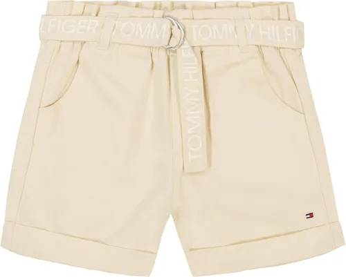 Tommy Hilfiger Pantalones cortos ligeros de cintura con logotipo bordado para niña