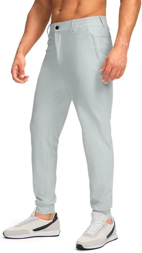 Miniatura 2 de Pudolla Pantalones deportivos de golf para hombre con bolsillos con cremallera, elásticos, ajustados, ligeros, casuales, para hombre