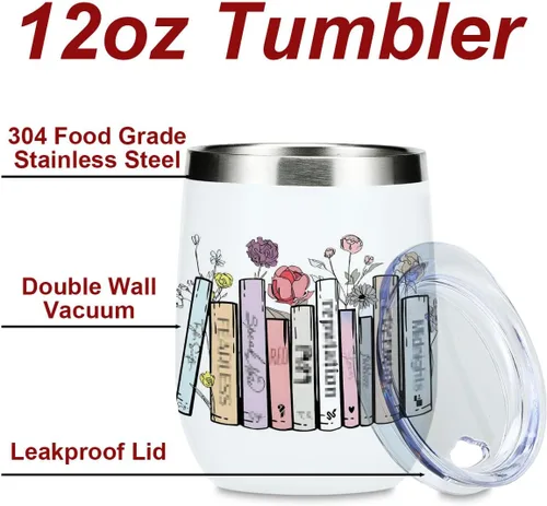 Miniatura 2 de Vaso inspirado en decoración de libros, regalos para amantes de los libros, taza de café con tapa para mujeres, mamá, niñas, hermana, amistad