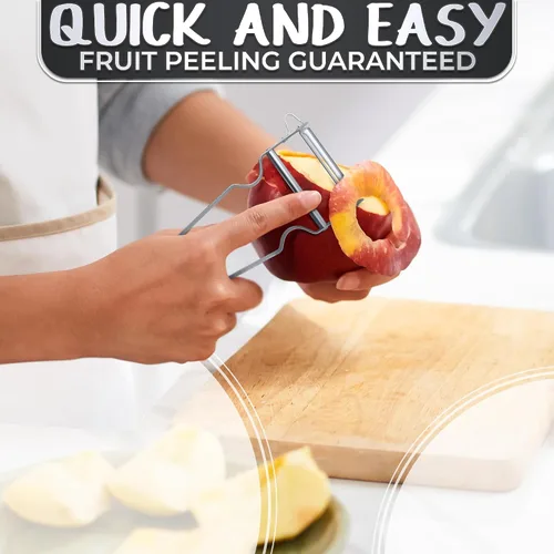 Miniatura 6 de Peladores de verduras para juego de cocina, pelador de frutas, pelador de verduras multifunción de acero inoxidable, pelador de papas, triturador