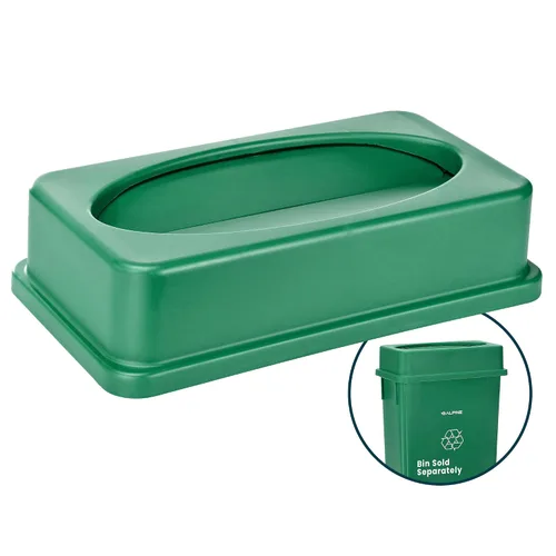 Miniatura 9 de Alpine Industries - Tapa delgada para bote de basura, tapa compacta para cubo de basura, parte superior de plástico variado y duradera que minimiza