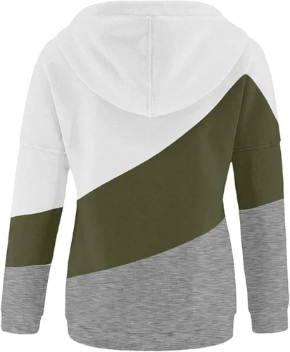 Miniatura 5 de BEUU - Sudadera con capucha con estampado de letras de mamá para mujer, casual, manga larga, con cordón, suéter con botones, 20210926-1-1, M