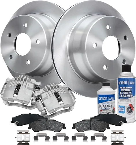 Miniatura 52 de Detroit Axle - Rotores de freno para Nissan NV2500 NV3500 NV1500 NV1500 2012-2021, repuesto de rotores de freno de disco: rotor delantero de 14.17