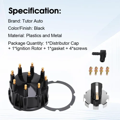 Miniatura 3 de 805759Q3 Kit de tapa de distribuidor y rotor de encendido para motores marinizados 5.0L, 5.7L, 7.4L, 8.2L, 350 V8 con sistemas de encendido