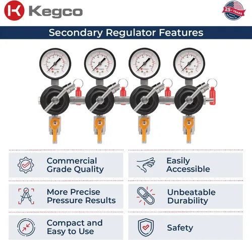 Miniatura 6 de Kegco Regulador secundario, calibre cuatro