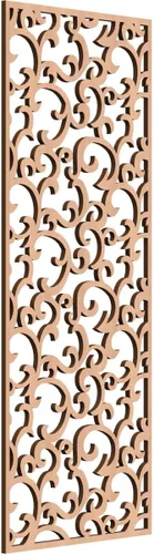 Miniatura 32 de Wheatland Paneles de pared decorativos de madera con calado, 9 3/8 pulgadas de ancho x 24 3/8 pulgadas de alto x 1/4 de alto, nogal