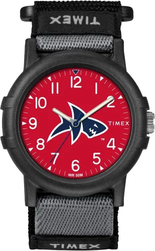 Miniatura 22 de Timex Reloj unisex Collegiate Recruit de 1.496 in - Tennessee Volunteers con correa de tela negra Texas Tech Red Raiders