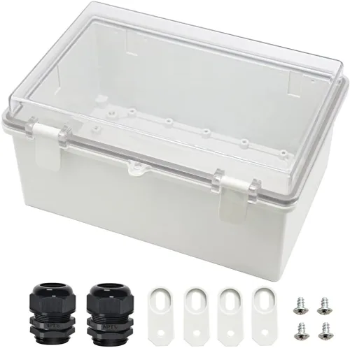Miniatura 15 de Zulkit Caja de conexiones ABS de plástico a prueba de polvo e impermeable IP65 Cajas eléctricas universales con carcasa de proyecto para exteriores