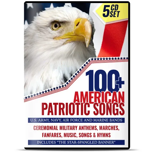 Miniatura 2 de 100+ American Patriotic Songs - Ceremonial Military Anthems, Marches, Fanfares, Music, Songs & Hymns – U.S. Army, Navy, Air Force and Marine Bands