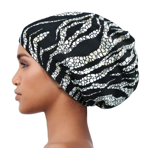 Miniatura 52 de Alnorm - Gorro con forro de satén y suave banda elástica para hombres y mujeres, talla única Se ajusta a la mayoría