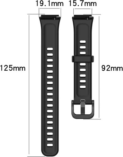 Miniatura 6 de Senter Banda de repuesto de goma suave de liberación rápida para Huawei Band 7 Smart Watch Púrpura