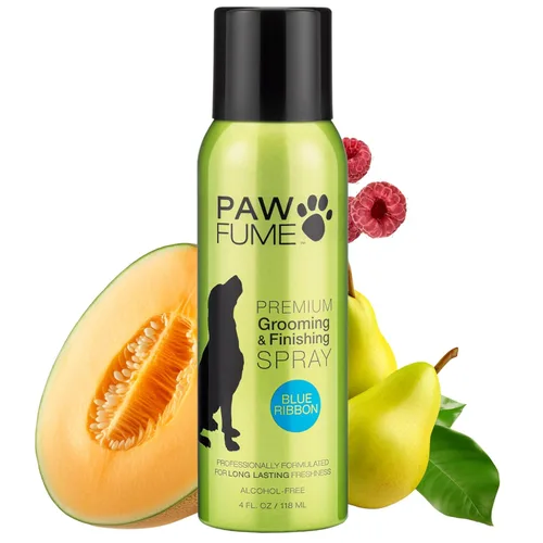 PAWFUME - Perfume en aerosol para perros para aseo, cinta azul, paquete de 1 – Mantén a tu cachorro fresco todo el día – Probiótico, sin alcohol,