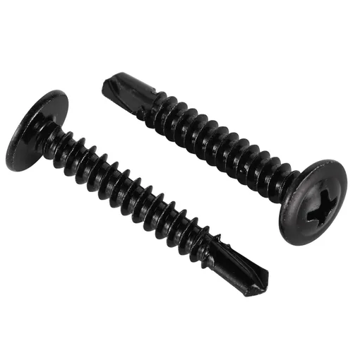 Miniatura 11 de Mellewell Tornillos autoperforantes de cabeza de oblea #8 x 1, tornillos de madera, tornillos de chapa autorroscantes rápidos, acero inoxidable 410