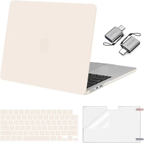 Miniatura 21 de Mosiso Funda para MacBook Air de 13 y 13.6 pulgadas, 2024, 2023 y 2022, M3 A3113, M2 A2681, Touch ID, carcasa rígida, cubierta de teclado, protector