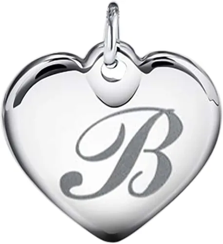 Miniatura 9 de Pulsera de cuentas de acero inoxidable de 6mm con dije en forma de corazón e inicial, 26 letras, ideal como regalo de cumpleaños para mujer