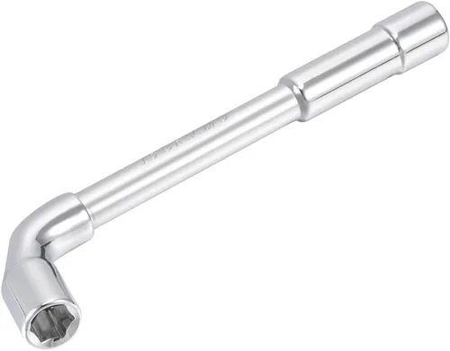 uxcell Llave hexagonal en forma de L métrica de 0.591 in cromada, Cr-V