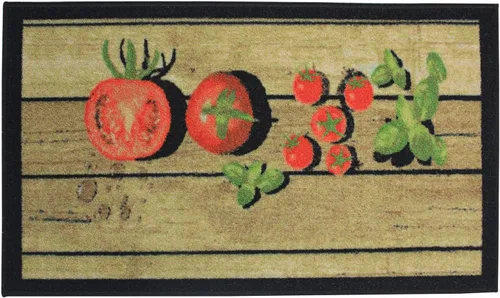 Miniatura 33 de Kashi Home Alfombra de cocina, alfombra de área impresa, piso duradero, tapete para puerta, alfombra antideslizante de granja, respaldo de látex