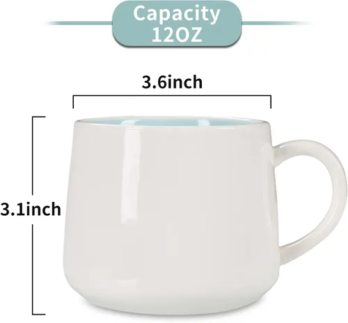 Miniatura 2 de Taza de cerámica de Narval con animal 3D oculto en el interior, taza de 12 oz con figura de dibujos animados hecha a mano, linda taza sorpresa