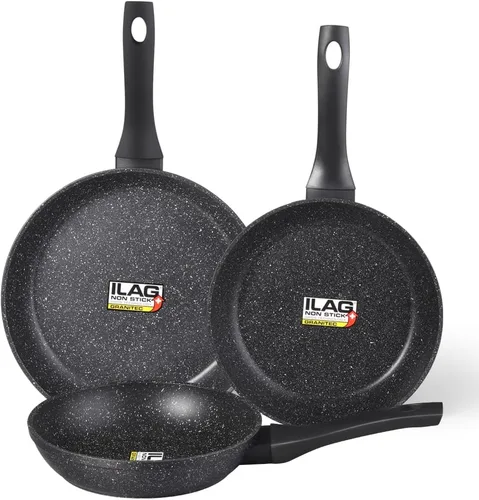 Miniatura 7 de Sartenes antiadherentes, utensilios de cocina de piedra saludable, sartén profunda, sartén para tortillas, sartenes antiadherentes para cocinar