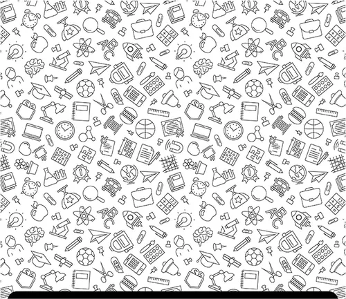 Miniatura 13 de HTV con estampado de día en blanco y negro (19.66 x 36 pulgadas), pata de gallo