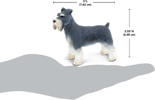 Miniatura 3 de Safari Ltd. Schnauzer - Figura detallada de plástico de 3 pulgadas, divertido juguete educativo para niños, niñas y niños a partir de 3 años