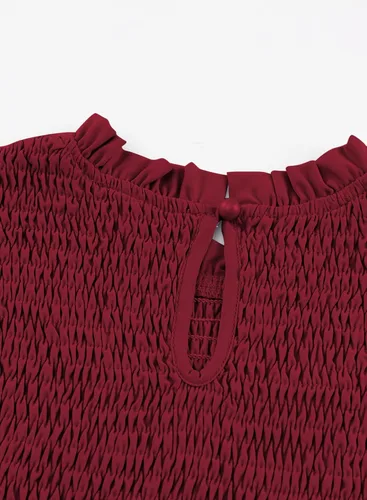 Miniatura 6 de blibean Vestidos de un solo hombro para niñas de 6 a 15 años