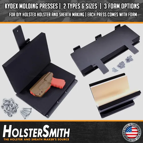 Miniatura 6 de HolsterSmith Kydex Metal Taco Press - Modelo de Banco - Fabricado en EE.UU. - (Prensa con Espuma Central Maxx) - (6 x 12 Pulgadas) - Prensa
