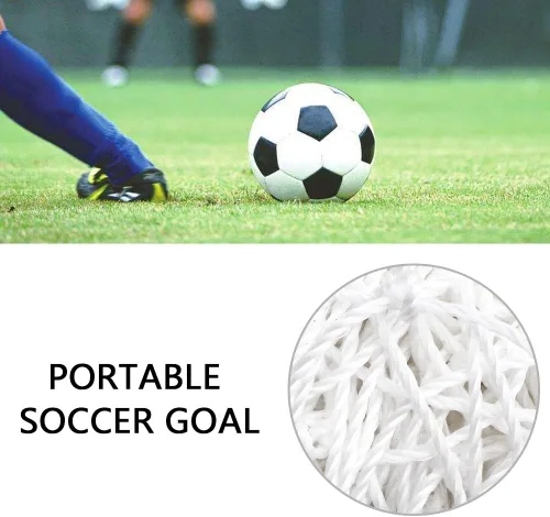 Miniatura 2 de VGEBY Red de portería de fútbol, red de repuesto de fútbol tamaño estándar 10 x 7 pies / 18 x 7 pies / 24 8 pies para partido Feild