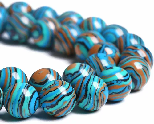 Miniatura 52 de 12MM 31 piezas de cuentas de cloisonné verdes, cuentas sueltas redondas para hacer joyas, pulseras DIY