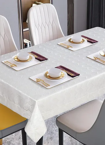 Miniatura 2 de Violet Linen Princess Zig Zag rayas verticales patrón cheurón, jacquard de poliéster, con hilo metálico, crema, 70 x 160 pulgadas, asientos de 14 a
