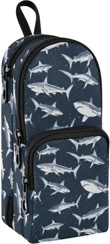 Miniatura 9 de Bolsa de lápiz colorida Bolsa de lápices duradera Caja organizadora Casos de papelería Estuche para lápices Estuche de pluma Colorido