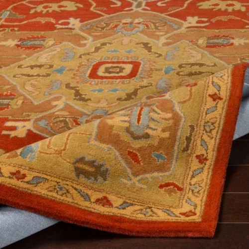 Miniatura 6 de Surya CAE1147-58 Alfombra clásica copetuda a mano, 100% lana, 5 pies por 8 pies