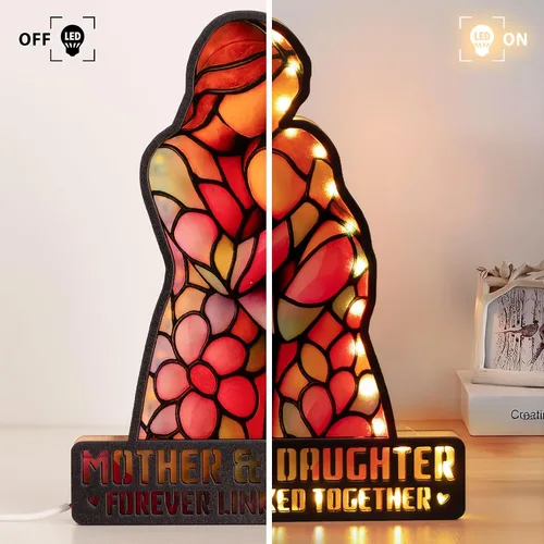 Miniatura 5 de Regalo para hija de mamá, regalos de cumpleaños para hija, regalo de Navidad para madre e hija, día de la madre, graduación decorativa con luz LED
