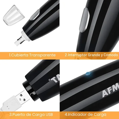 Miniatura 7 de AFMAT Borrador Eléctrico para Artistas, Kit de Borrador Eléctrico Recargable, 140 Repuestos para Dibujo Técnico, Borrador de Lápiz Eléctrico
