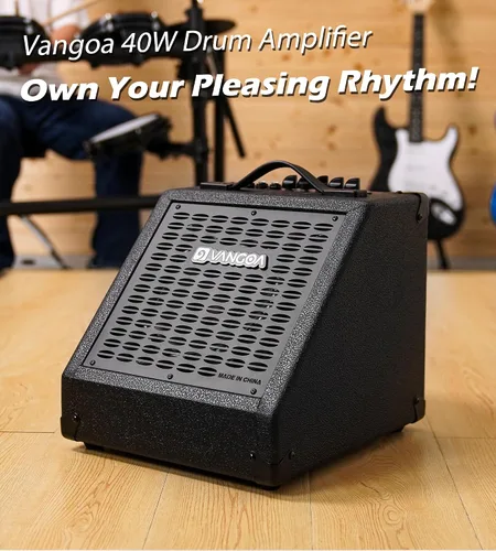 Miniatura 7 de Vangoa Amplificador de Batería Eléctrica 40W Profesional, Altavoz, 3 Entradas, Ecualizador de 3 Bandas Inalámbrico para Monitor de Batería