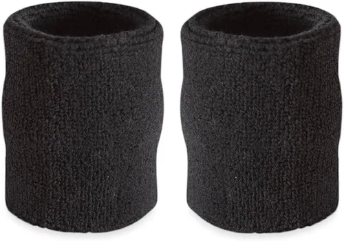 Suddora Muñequeras de Brazo, Bandas Gruesas de Algodón Absorbentes y Transpirables para Entrenamiento, Gimnasia, Baloncesto, Tenis y Fútbol,