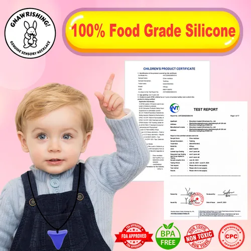 Miniatura 2 de Collares masticables sensoriales para niños, 8 juguetes masticables sensoriales para niños con autismo, niñas y niños, TDAH, niños pequeños, adultos
