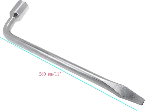 Miniatura 3 de Semetall Llave de llanta de repuesto de coche de 0.669 in, herramienta de reparación de zócalo de extremo ranurado,Herramienta de reemplazo