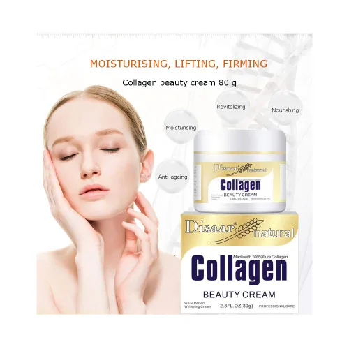 Miniatura 3 de DISAAR Beauty Crema de colágeno para frente y cuello, líneas de sonrisa, arrugas, manchas faciales, piel seca, músculos débiles para mejorar tu