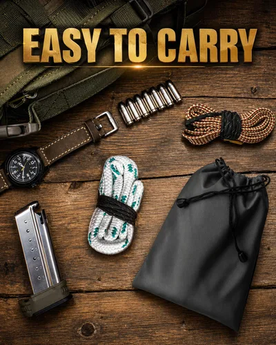 Miniatura 7 de Gun Snake Cleaner, Barrel Rope for Handguns and Rifles .22 .223 & 5.56mm/.22.357.38.380, 9mm/.30 308 30-06 303 7.62mm,Gun Cleaning Kits with Gun