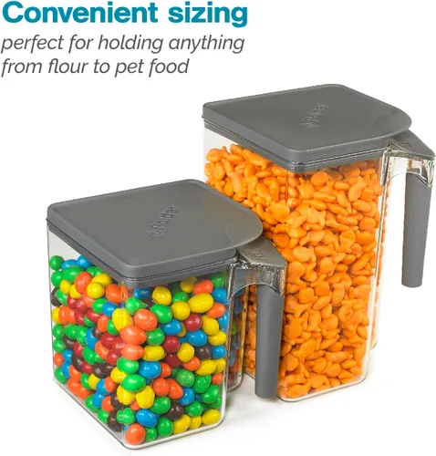 Miniatura 3 de Polder Handle-It - Recipiente de almacenamiento de grado alimenticio, sin BPA, apilable, mango seguro para verter fácilmente con una sola mano