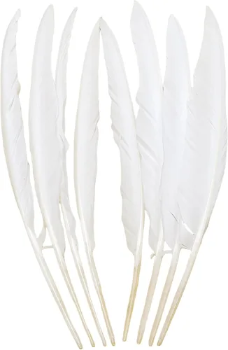 Miniatura 9 de Pluma natural real a granel, 30 unidades, 3 estilos de plumas surtidas, plumas de ganso blanco, plumas de gallo, plumas de pavo real para decoración