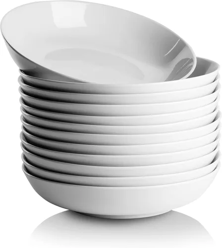 Miniatura 10 de 10 Strawberry Street 7" Catering Coupe - Cuenco para cereales, juego de 12, color blanco