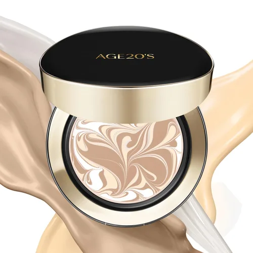Miniatura 16 de AGE20'S Signature Essence Pact SPF 50+ Paquete de 1 13C PORCELANA Base en crema, acabado luminoso, cobertura natural Base cushion coreana